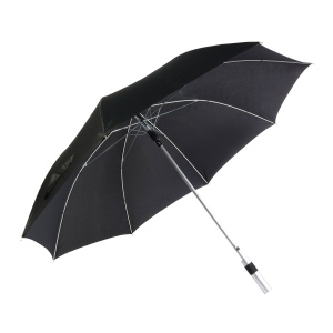 Parapluie Luxe, type "Golf", automatique, en tissue de soie naturelle 3