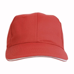 Casquette en coton/polyester 6 panneaux avec visière sandwich, fermeture velcro 3