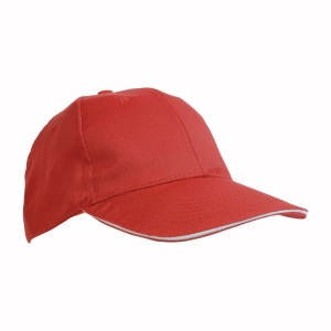 Casquette en coton/polyester 6 panneaux avec visière sandwich, fermeture velcro 2