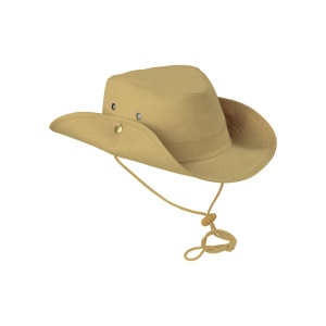 Casquette en polyester à bord large safari avec trous de ventilation, bord réglable, cordo 3