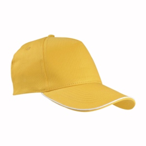 Casquette en coton, 5 panneaux, bordure colorée, fermeture en métal 3