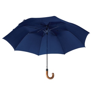Parapluie Golf automatique polyester 190T manche en bois (Dia 128 cm) 2