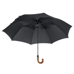 Parapluie Golf automatique polyester 190T manche en bois (Dia 128 cm) 3