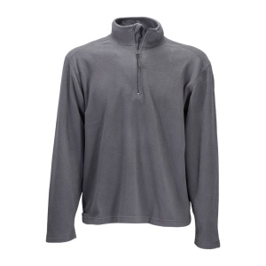 Sweat homme à fermeture éclaire courte en micropolaire 180g/m2. Tailles S/M/ 2