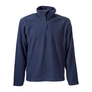 Sweat homme à fermeture éclaire courte en micropolaire 180g/m2. Tailles S/M/ 3