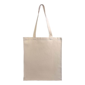 Shopper avec soufflet en canvas 280 gr/m2, anses longues 4