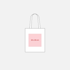 Shopper en coton/polyester 220 g/m , anses longues 12
