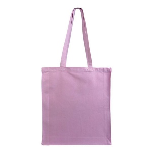Shopper avec soufflet en coton 220 g/m2, anses longues 40