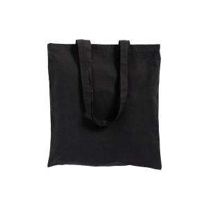 Shopper avec soufflet en coton 220 g/m2, anses longues 63