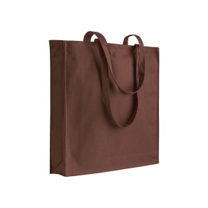 Shopper avec soufflet en coton 220 g/m2, anses longues 7