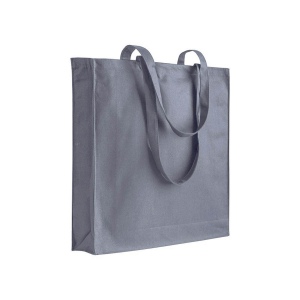 Shopper avec soufflet en coton 220 g/m2, anses longues 11