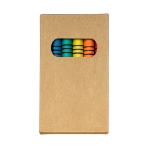 Set 6 pastels color s dans bo te en carton (9 x 9 cm) - section cylindrique 3