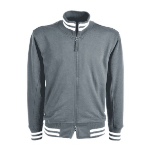 Sweat homme à fermeture éclair 60% coton, 40% polyester 280 g/m2 avec double bordures en c 3
