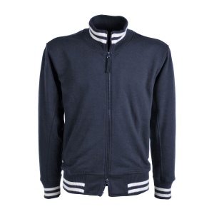 Sweat homme à fermeture éclair 60% coton, 40% polyester 280 g/m2 avec double bordures en c 4