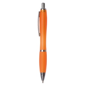 Stylo bille   d clic transparent color - PLASTIQUE ABS+AS - refill jumbo 10