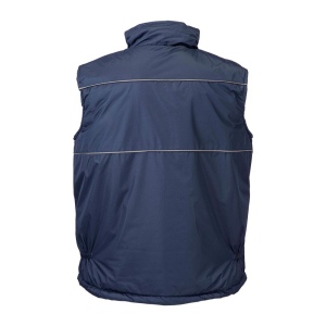 Veste rembourrée sans manche en polyester imperméabilisé avec bordure réfléchissante, doub 6