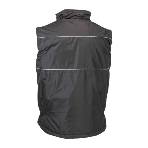 Veste rembourrée sans manche en polyester imperméabilisé avec bordure réfléchissante, doub 7