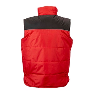Gilet rembourré sans manche en polyester imperméabilisé avec bordure réfléchissante 8