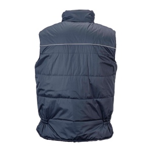 Gilet rembourré sans manche en polyester imperméabilisé avec bordure réfléchissante 9