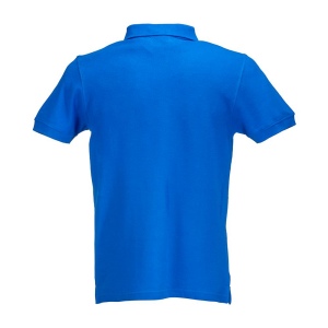 Polo 100% coton piqué  180 g/m2, manche courte et fermeture avec 2 boutons. Tailles : S/M/ 12