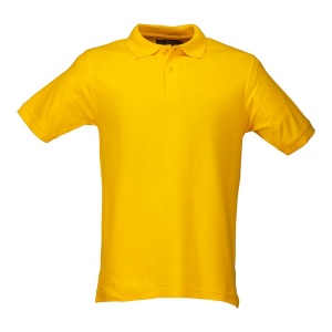 Polo 100% coton piqué  180 g/m2, manche courte et fermeture avec 2 boutons. Tailles : S/M/ 6