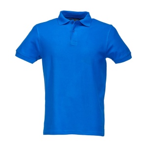 Polo 100% coton piqué  180 g/m2, manche courte et fermeture avec 2 boutons. Tailles : S/M/ 3