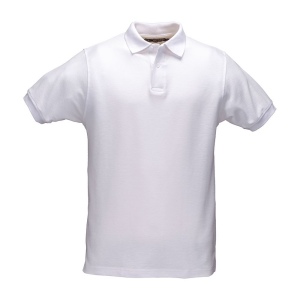Polo 100% coton piqué  180 g/m2, manche courte et fermeture avec 2 boutons. Tailles : S/M/ 2