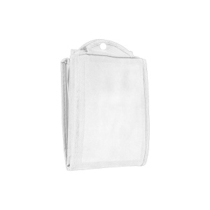 Shopper pliable avec soufflet en TNT 80g/m2 cousu, anses courtes 20