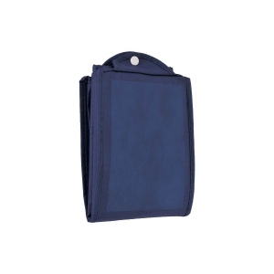 Shopper pliable avec soufflet en TNT 80g/m2 cousu, anses courtes 8