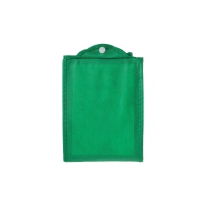 Shopper pliable avec soufflet en TNT 80g/m2 cousu, anses courtes 10
