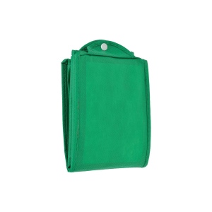 Shopper pliable avec soufflet en TNT 80g/m2 cousu, anses courtes 11