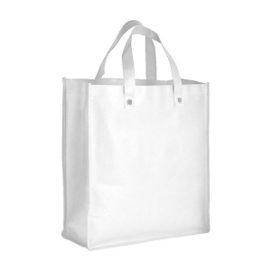Shopper pliable avec soufflet en TNT 80g/m2 cousu, anses courtes 6