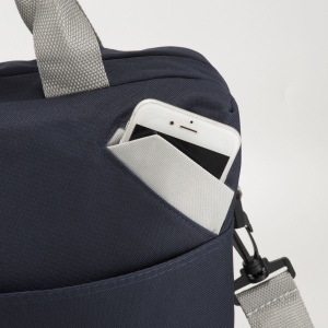 Sac porte-ordinateur de polyester 600D, bande pour attacher   un trolley (36x30x6 cm) 8