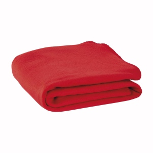 Couverture en polaire, enroulée avec bande de fermeture en nylon avec espace personnalisab 9