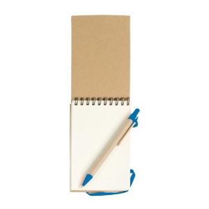 Bloc notes en papier recyclable avec stylo en carton (9x14,8 cm) 7