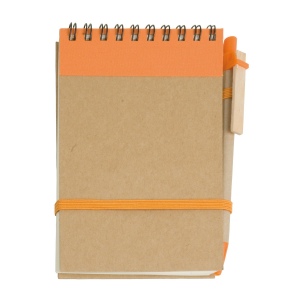 Bloc notes en papier recyclable avec stylo en carton (9x14,8 cm) 3