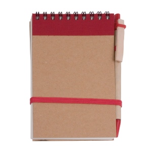 Bloc notes en papier recyclable avec stylo en carton (9x14,8 cm) 5
