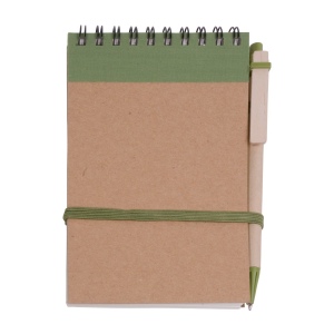 Bloc notes en papier recyclable avec stylo en carton (9x14,8 cm) 4