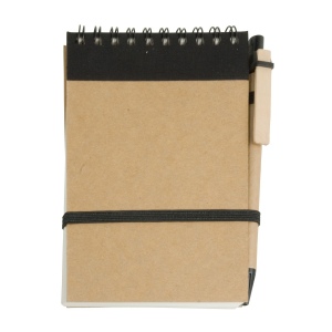 Bloc notes en papier recyclable avec stylo en carton (9x14,8 cm) 6