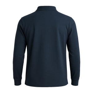 Polo 100% coton piqué 180 g/m2, manches longues et fermeture avec 2 boutons. Tailles : S/M 5