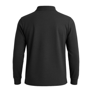 Polo 100% coton piqué 180 g/m2, manches longues et fermeture avec 2 boutons. Tailles : S/M 7