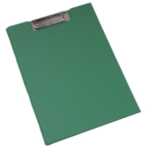 Porte-bloc A4 en plastique avec pince et porte-stylo 5