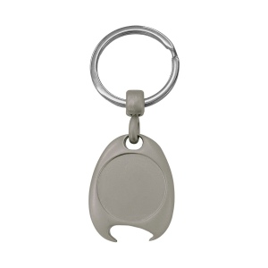 Porte-cl s en m tal avec jeton pour chariot (9x3,5 cm) 5