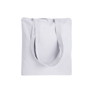 Shopper en coton 220 g/m, anses longues anses longues et fermeture avec zip 15