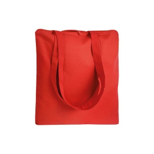 Shopper en coton 220 g/m, anses longues anses longues et fermeture avec zip 9
