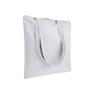 Shopper en coton 220 g/m, anses longues anses longues et fermeture avec zip 5