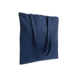 Shopper en coton 220 g/m, anses longues anses longues et fermeture avec zip 2