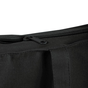 Shopper avec soufflet en coton 220 g/m2, anses longues et fermeture avec zip 16