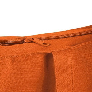 Shopper avec soufflet en coton 220 g/m2, anses longues et fermeture avec zip 8