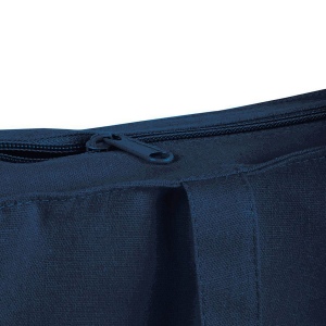 Shopper avec soufflet en coton 220 g/m2, anses longues et fermeture avec zip 12
